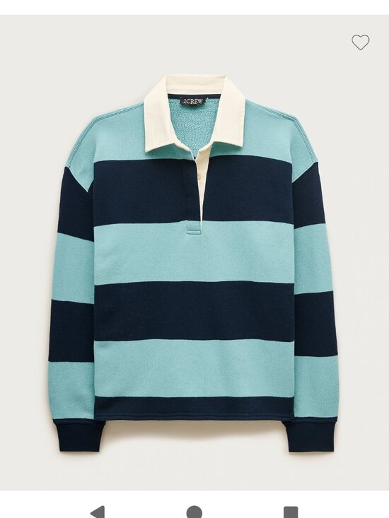 J. Crew Tops - J Crew Terry Rugby Top